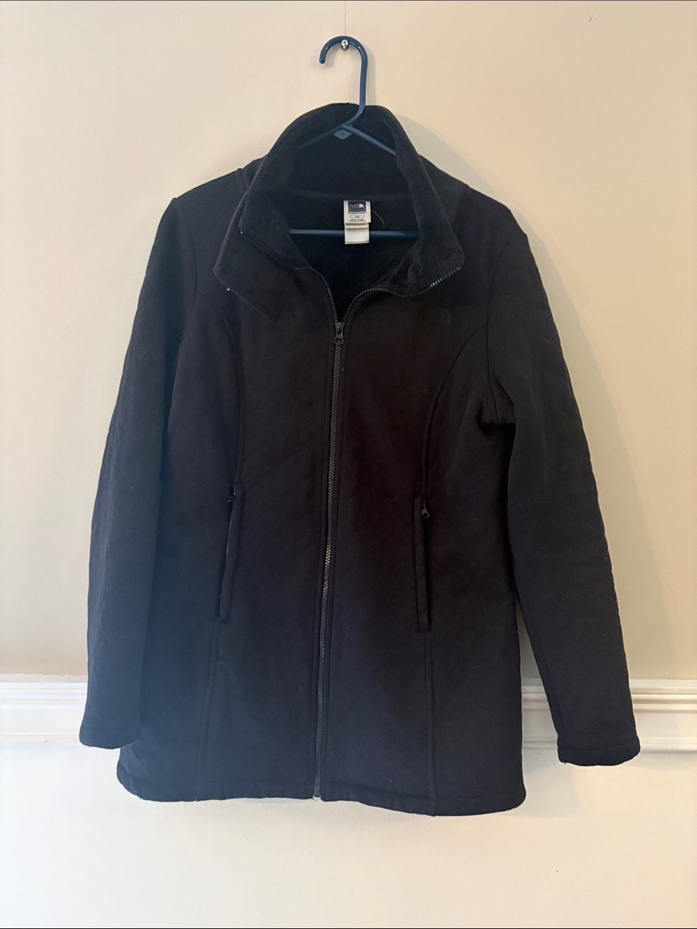 The North Face Women's Black Puffer Jacket with Stand Collar